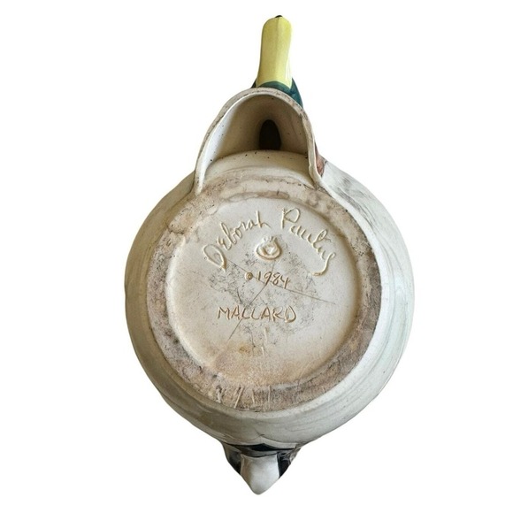 Original 1984 Deborah Pauling MALLARD (duck) Signed Bowl - Picture 8 of 9